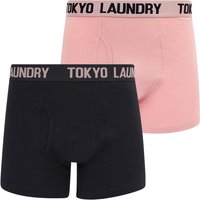 Mens Underwear Hillside Pack Boxer Shorts Set in Pink Nectar Sky Captain Navy