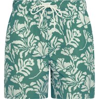 Swim Shorts Taman Tropical Print Microfibre Swim Shorts with Mesh Lining in Trellis Green Swim Shorts Taman Tropical Print Microfibre Swim Shorts with Mesh Lining in Trellis Green