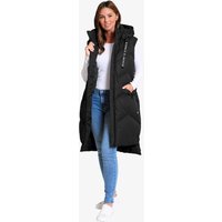 Coats Jackets Newby Hooded Longline Quilted Gilet Bodywarmer in Black – Saint & Sinner