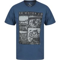Shirts La Motor Co Motif Cotton Jersey Shirt in Insignia Blue – South Shore Shirts La Motor Co Motif Cotton Jersey Shirt in Insignia Blue – South Shore