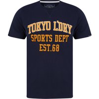 Shirts Sports Dept Applique Motif Cotton Jersey Shirt in Sky Captain Navy