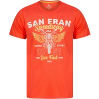 Shirts Seattle Speedsters Motif Cotton Jersey Shirt in Hot Coral – South Shore