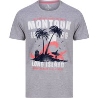 Shirts Montauk Motif Cotton Jersey Shirt in Light Grey Marl – South Shore