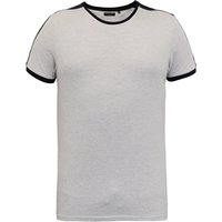 Shirts Pete Shoulder Panel Jersey Marl Ringer Shirt in Ecru