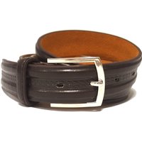 Accessory Mens Lucas Western Basketweave Leather Belt in Dark Brown X ” – “