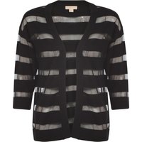 Cardigans Plum Tree Taylor black sheer striped cardigan Cardigans Plum Tree Taylor black sheer striped cardigan