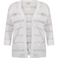 Cardigans Plum Tree Taylor white sheer striped cardigan Cardigans Plum Tree Taylor white sheer striped cardigan