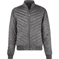 Coats Jackets Myers Quilted Suede Bomber Jacket in Grey Coats Jackets Myers Quilted Suede Bomber Jacket in Grey