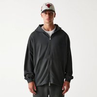 Chicago Bulls NBA Washed Grey Full Zip Hoodie New Era Cap adult unisex