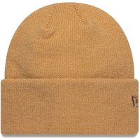 New Era Mohair Light Beige Wide Cuff Knit Beanie Hat adult unisex
