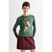 Bly Green Circus Pony Intarsia Jumper