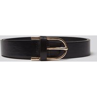 Kayley Curved Buckle Belt in Black Kayley Curved Buckle Belt in Black