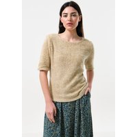 Laureen Eyelash Rib Short Sleeve Jumper