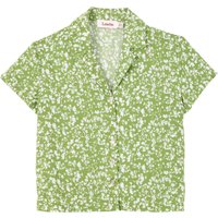 Marika Negative Floral Print Short Sleeve Shirt