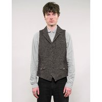 IMMORTAL Black and White Bouclé Tweed Waistcoat IMMORTAL Black and White Bouclé Tweed Waistcoat