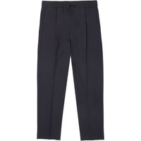 Emporio Armani Navy Stretch Wool Trousers