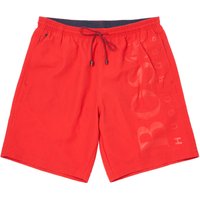 Boss Swim shorts in brushed technical fabric – Red Boss Swim shorts in brushed technical fabric – Red