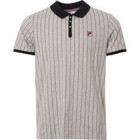 Fila Vintage BB Polo Shirt – Grey & Black Fila Vintage BB Polo Shirt – Grey & Black