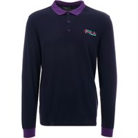 Fila Magic Line Makalu Long Sleeve Polo Shirt – Blue Night Fila Magic Line Makalu Long Sleeve Polo Shirt – Blue Night