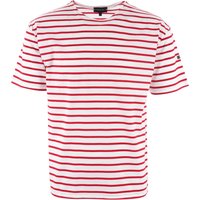 Armor Lux Breton Striped Mariniere Shirt – White & Dark Red