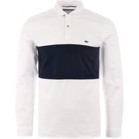Lacoste Oxford Rugby Shirt – White & Navy