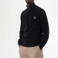 Fred Perry Shield Zip-Neck Sweatshirt – Navy