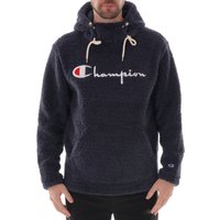 Champion Script Logo Teddy Hoodie – Navy
