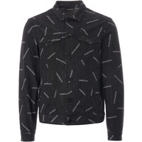 Emporio Armani All Over Print Denim Jacket – Nero