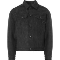 Naked and Famous Denim Dark Knight Selvedge Denim Jacket – BlackGrey