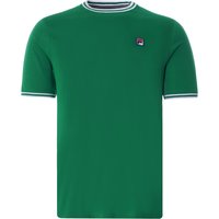 Fila Vintage Flank Tipped Ringer Shirt GreenWhite