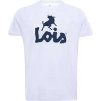 Lois Jeans Logo Tee – WhiteNavy Lois Jeans Logo Tee – WhiteNavy