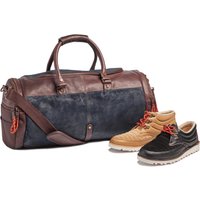 Pod Originals x Stuarts London Holdall Bag – Navy Leather One Size