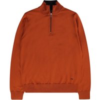 Paul Smith Pullover Half Zip Wool Jumper – Dark Rust