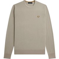 Fred Perry Classic Crew Neck Jumper – Dark Oatmeal