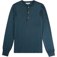 Merz b Schwanen Loopwheeled Henley .oz Long Sleeve Shirt – Mineral