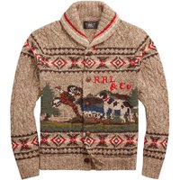 RRL by Ralph Lauren Hand-Knit Linen-Blend Cardigan – Beige