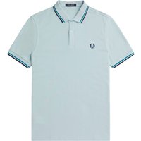 Fred Perry M Twin Tipped Polo Shirt – Light Ice