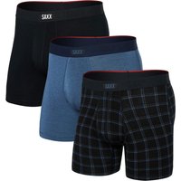 Saxx Underwear Vibe Xtra Pack Gift Box Boxer Briefs – Black and Blue