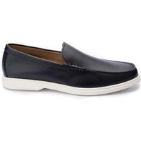 John White Ethan Plain Tumbled Grain Loafer – Navy John White Ethan Plain Tumbled Grain Loafer – Navy