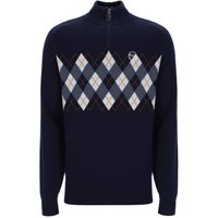 Sergio Tacchini Sangro Zip Knitted Jumper – Maritime Blue