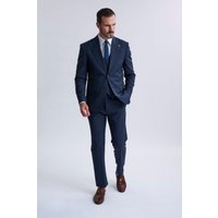 Amedeo -Piece Navy Pinstripe Suit