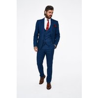 Marc Darcy Jerry Blue check Three Piece Suit Marc Darcy Jerry Blue check Three Piece Suit