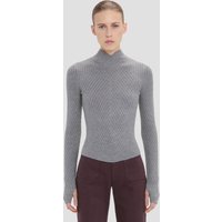 Victoria Beckham Georgia Jumper In Grey Marl Victoria Beckham Georgia Jumper In Grey Marl