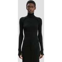 Victoria Beckham High Neck Jumper In Black