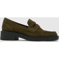 schuh Leighton Loafer Flats in Khaki