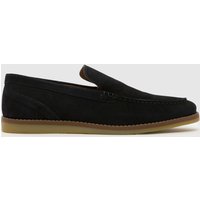 schuh Risk Suede Loafer Shoes in Navy