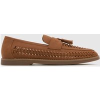 schuh Robbie Woven Loafer Shoes in Tan