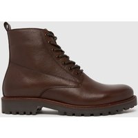schuh Griffin Leather Lace Up Boots in Brown schuh Griffin Leather Lace Up Boots in Brown