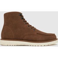 schuh Dayne White Sole Moc Boots in Tan schuh Dayne White Sole Moc Boots in Tan