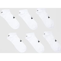 ASICS No Show Socks Pack in White & Black, Logo Detail, Size: .- ASICS No Show Socks Pack in White & Black, Logo Detail, Size: .-